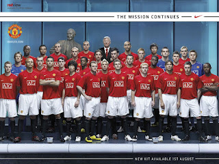 New Manchester United Kit 2007-2008 Wallpaper