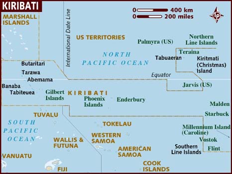 Today I not only learned about the Island Nation of Kiribati, a country I'd 