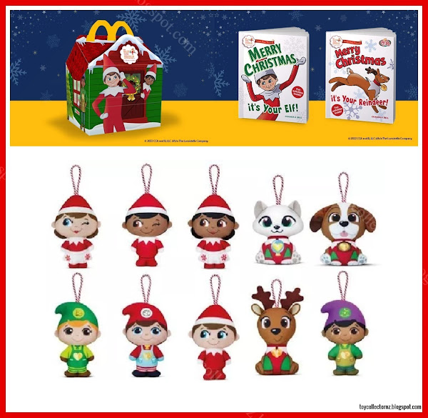 McDonalds Elf on a Shelf Happy Meal Toys 2022 Set of 10 Plush