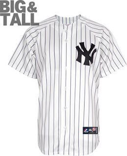 Big and Tall New York Yankees Home White MLB Baseball Jersey