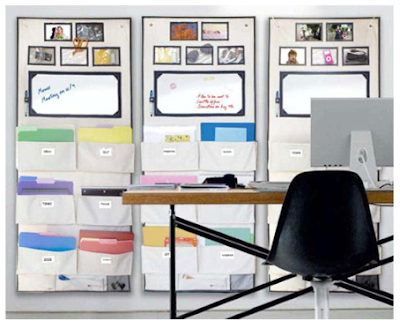 wall organizers in an office, polyester