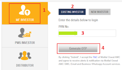 Motilal Oswal Mutual Fund - Login