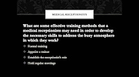 Medical Receptionist Course