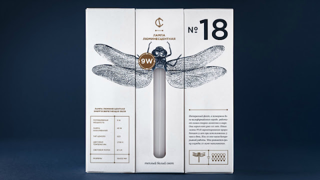 Genial e innovador packaging de bombillas inspirado en insectos