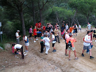 L'avituallament del Coll del Turó de Dos Pins, des del Parc de la Cadira del Bisbe