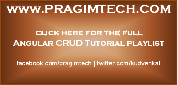 angular crud tutorial