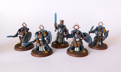 Space Wolves Bladeguard Veterans, Primaris Lieutenant and Judiciar