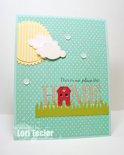 There's No Place Like Home card-designed by Lori Tecler/Inking Aloud-stamps from Sugar Pea Designs