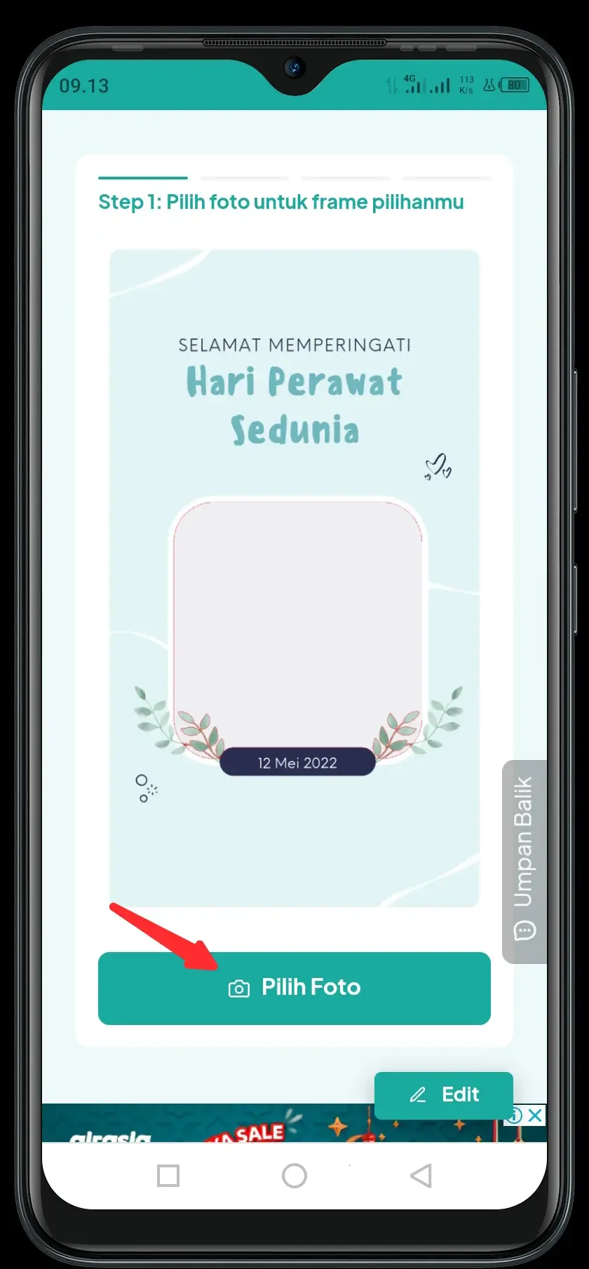 Twibbon hari perawat