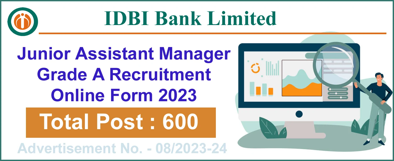 IDBI Bank Junior Assistant Manager Online Form 2023