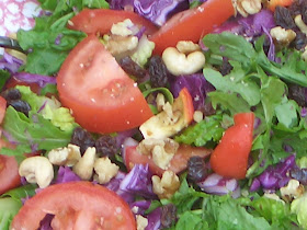 arugala and cashew salad