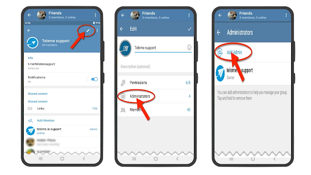 كيف إضافة مشرف أو مسؤول على مجموعة تلغرام Telegram