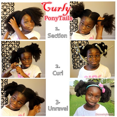 All By Myself: Curly Ponytails on Natural Hair Kids