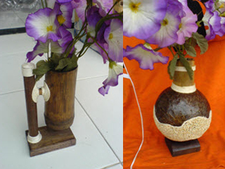 Vas Bunga Batok Kelapa  Kerajinan  Batok Kelapa  