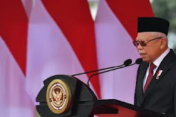 Pimpin Upacara Penetapan Komcad, Ma'ruf Amin Tegaskan Empat Langka Menuju Indonesia Maju 