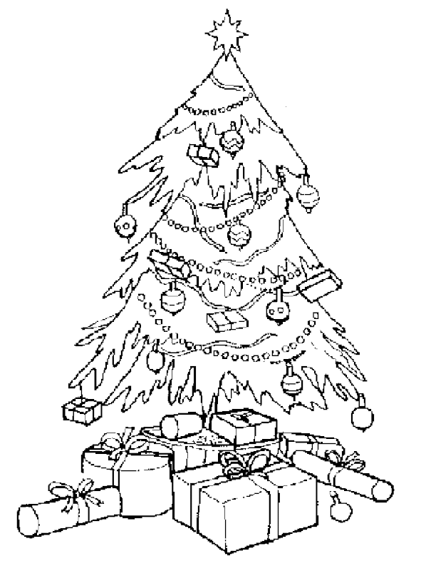 15 Christmas Tree Coloring Pages for Kids title=