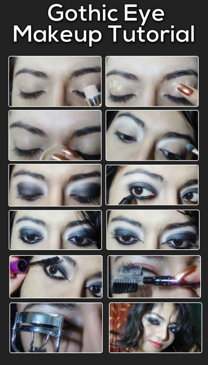 Gothic Eye Makeup Tutorial For Wedding Party Emaggy