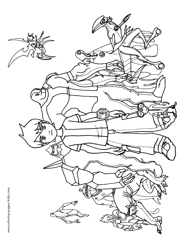 Ben 10 Coloring Page