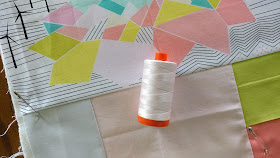 Aurifil thread and Palm Canyon fabric