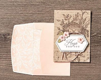 Craft with Beth: Stampin' Up! Shelli's Kit Paper Pumpkin May 2019 Hugs from Shelli Project Kit Card Sample