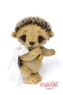 Авторский ежик тедди, еж тедди, Künstlerigel, Künstlerteddy, artist hedgehog, teddy hedgehog ooak, jointed hedgehog, mohair hedgehog, teddies with charm, NatalKa Creations