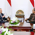 Presiden Jokowi Terima Tony Blair di Istana Merdeka  