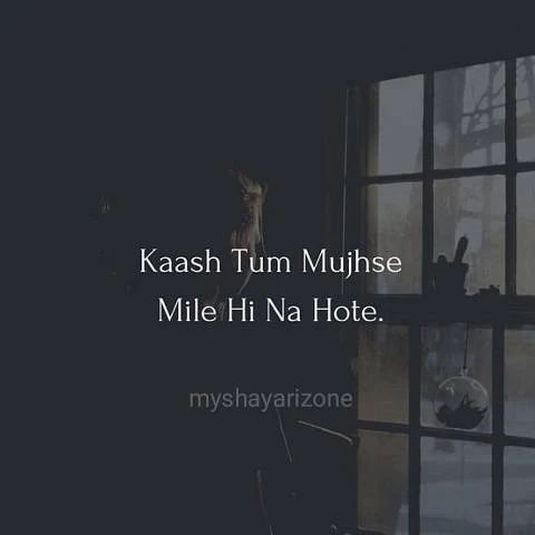 Kaash Tum Mile Na Hote Sad Lines Status in Hindi