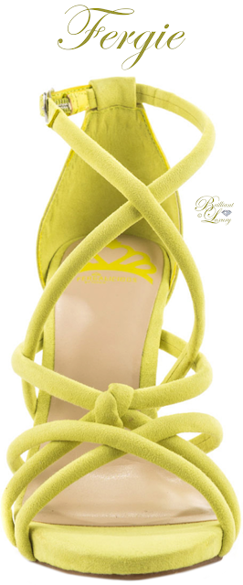 ♦Fergie Hannah green strappy suede sandal #pantone #shoes #green #brilliantluxury