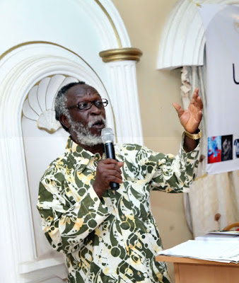 Prof Ola Oloidi, during his lecture at Grillo Pavilion 2012. Pic: c/o Yusuf Grillo Pavilion