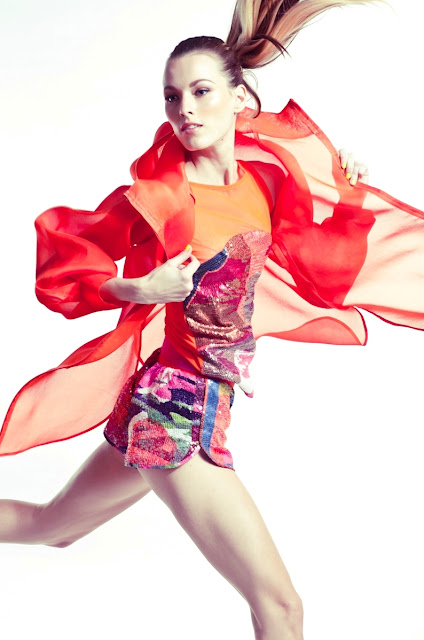  Printed Material and Tulle MITTEN SHORTS Hot Pants in printed material