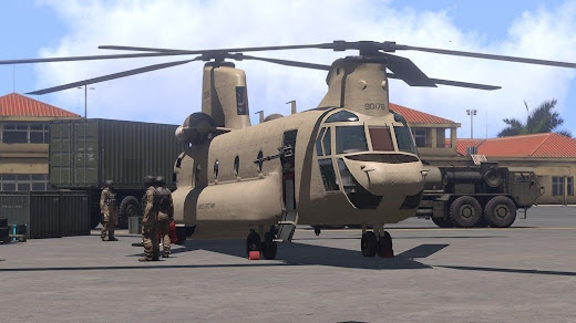 Arma3用CH-47F Chinook輸送ヘリMOD