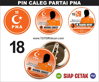 Desain PIN Caleg Partai PNA 2024