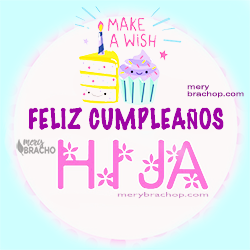 tarjeta, imagen y frases de cumpleaños para mi hija