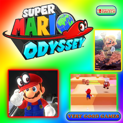 A banner for the review of Super Mario Odyssey - a game for Nintendo Switch