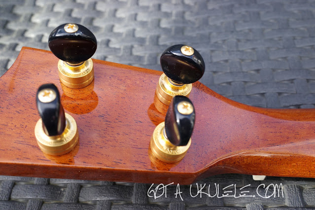 Millar Custom Solid Sapele Soprano Ukulele tuners