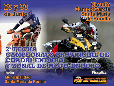 Cuadri y Enduro en Santa María de Punilla