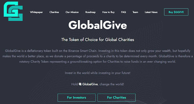The Token of Choice for Global Charities GlobalGive:The Token of Choice for Global Charities