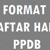 FORMAT DAFTAR HADIR PANITIA PPDB TERBARU TAHUN 2020 / 2021