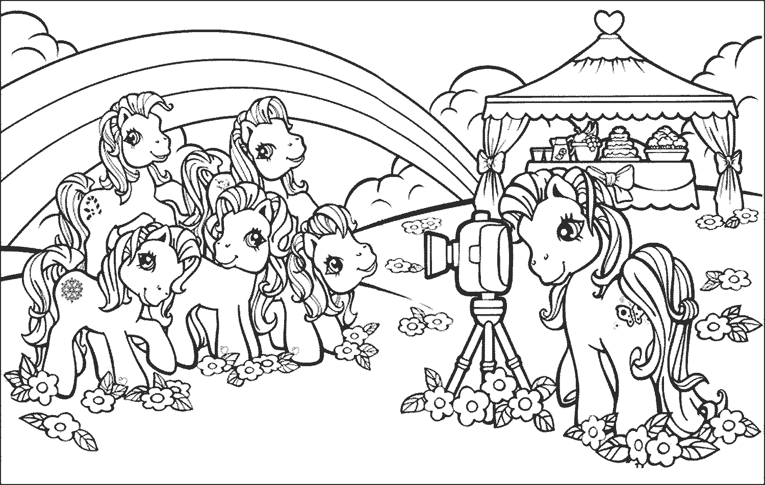 Mewarnai Gambar Lucu Kuda My Little Pony  Mewarnai Gambar