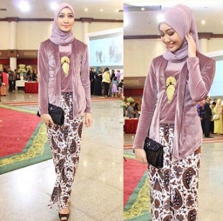 Model Kebaya Batik  Kutu Baru  Remaja Berhijab Clasik Modern