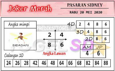 Prediksi Joker Merah Sydney Rabu 20 Mei 2020