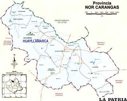 Provincia Nor Carangas: departamento de Oruro (Bolivia)