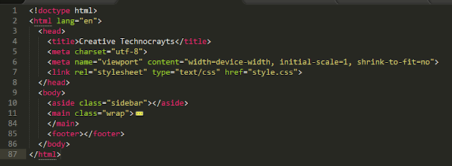 HTML5 layout