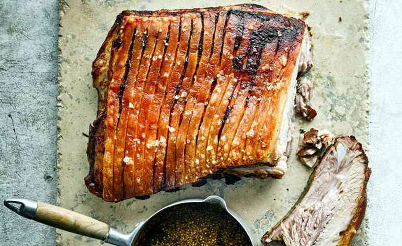 Perfect roast pork belly