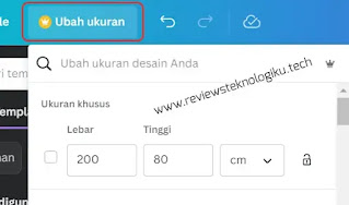 ubah ukuran desain canva di laptop