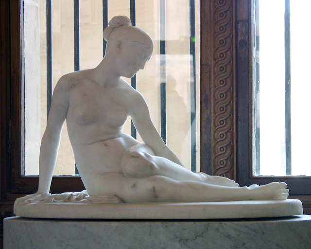 Nymph with a Scorpion by Lorenzo Bartolini, Musée du Louvre, Paris