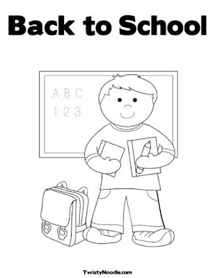 back to school coloring book pages