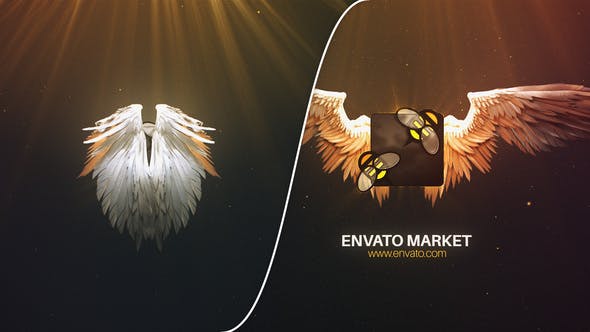 Angel Wings Logo After Effects Template