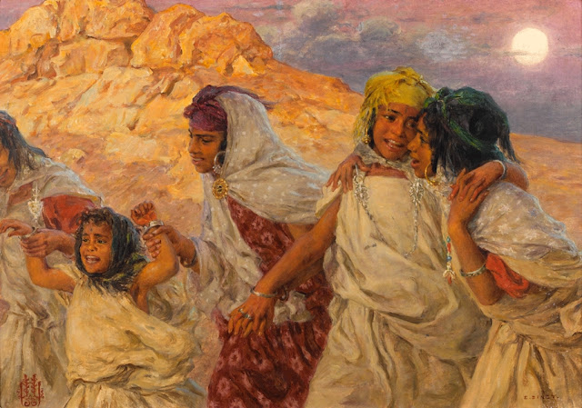 French Orientalist Painter- "Nasreddine Dinet" (1861-1929)