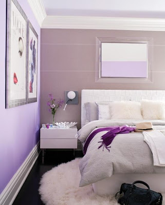 habitación color morado